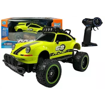 LEAN TOYS nuotoliniu valdymu automobilis visureigis R/C Beetle žalias 2.4G