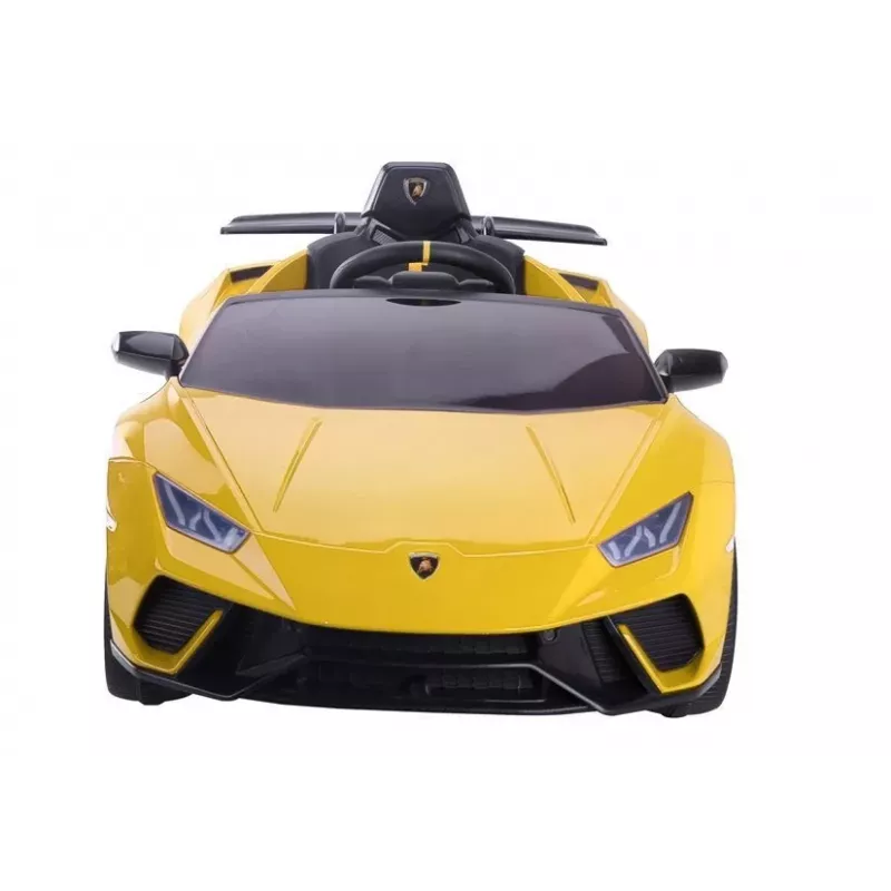 LEAN CARS Electric Ride On Car Lamborghini Huracan Yellow