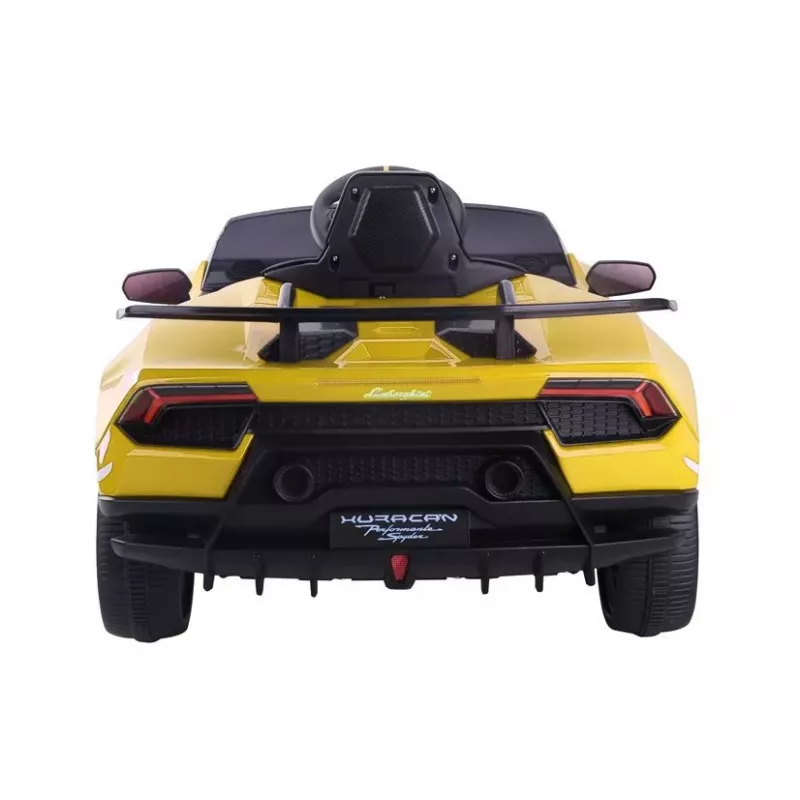 LEAN CARS Electric Ride On Car Lamborghini Huracan Yellow