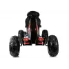 LEAN CARS Gokart B012 Inflatable Tires Black Pedal Go-Kart for Kids 3-8 Years