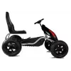 LEAN CARS Gokart B012 Inflatable Tires Black Pedal Go-Kart for Kids 3-8 Years