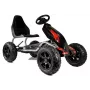 LEAN CARS Gokart B012 Inflatable Tires Black Pedal Go-Kart for Kids 3-8 Years