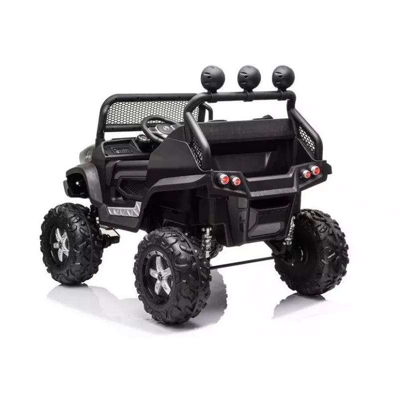 LEAN CARS Electric Ride On Mercedes Unimog S Black