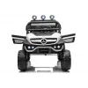 LEAN CARS Electric Ride On Mercedes Unimog S White