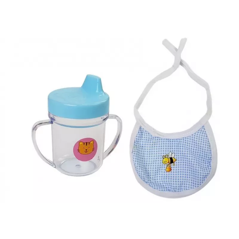LEAN TOYS Lėlė Kūdikis 45 cm Mėlyni Drabužiai