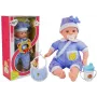LEAN TOYS Lėlė Kūdikis 45 cm Mėlyni Drabužiai