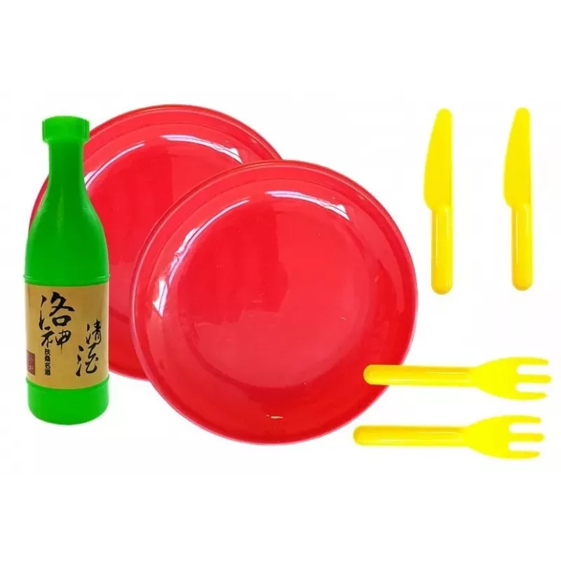 LEAN TOYS Vaikų sušių rinkinys su stalo įrankiais - 27 dalių mediniai imitaciniai maisto produktai