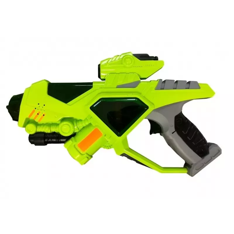 LEAN TOYS Kosminiai ginklai Lazerinis pistoletas Šviesos kardas Kaukė Žalia