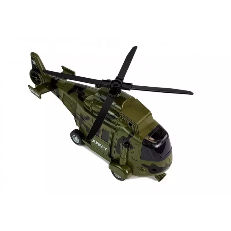 LEAN TOYS Karinis gelbėjimo sraigtasparnis 1:16 Kablys Garsas Šviesa