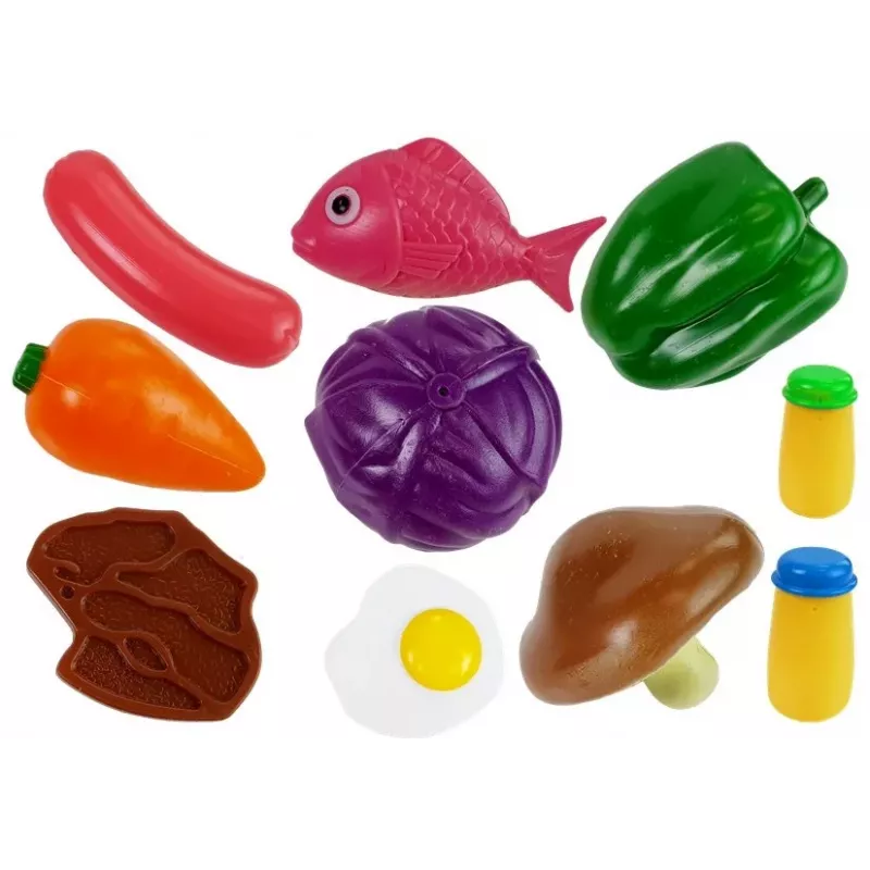 LEAN TOYS Virtuvės rinkinys Indai Maistas 22 vnt.