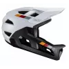 LEATT MTB Enduro 2.0 V23 Dviračio Šalmas su Nuimamu Smakro Apsaugu, Dydis L (59-63 cm), Baltas