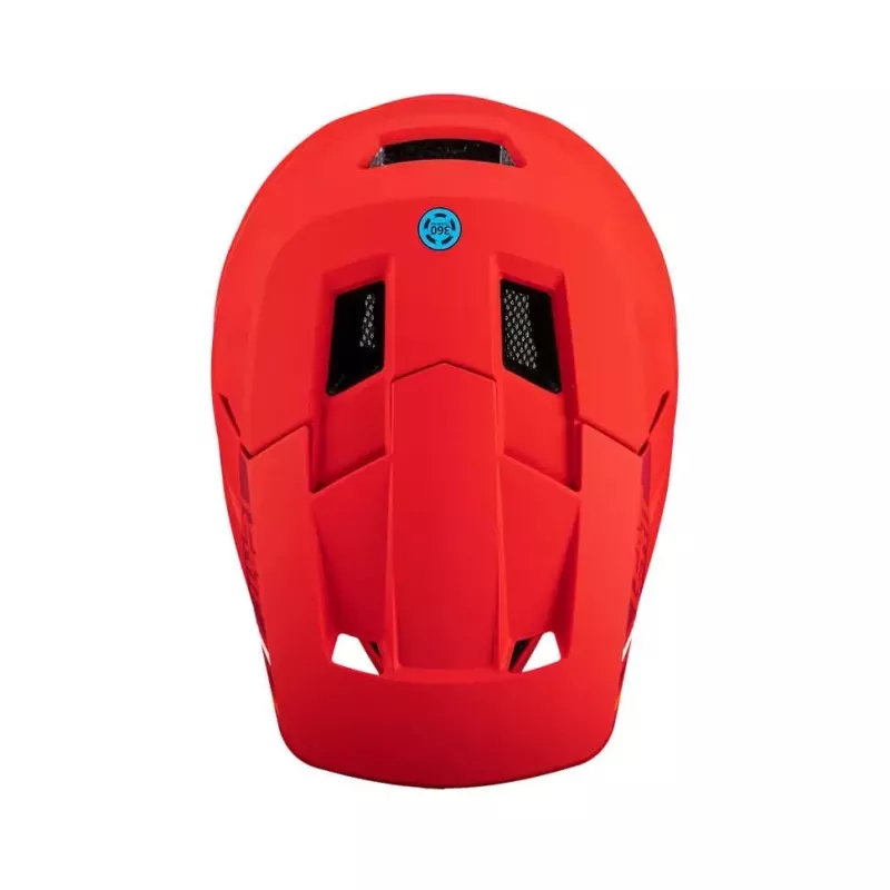LEATT MTB Gravity 1.0 V24 Full-Face Cycling Helmet, Size L, Red