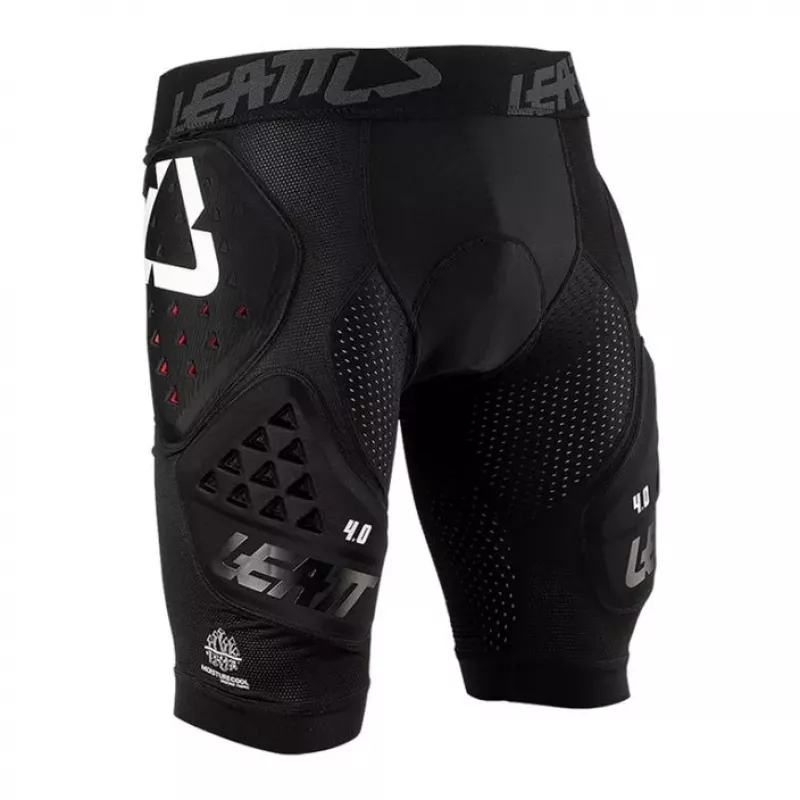 LEATT Impact Shorts 3DF 4.0 apsauginiai šortai, dydis L, juodi