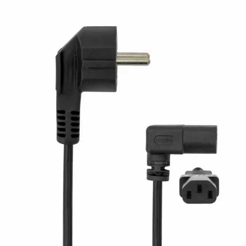 SBOX PC maitinimo laidas Schuko į IEC C13 2m juodas