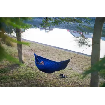 Ticket To The Moon TRAVEL HAMMOCK - Kompaktiškas kabantis hamakas 2 asmenims, nailonas, žalias