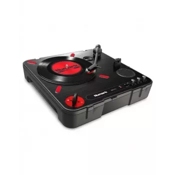 Numark PT01 Scratch - Pusiau automatinis nešiojamas patefonas su DJ scratch jungikliu