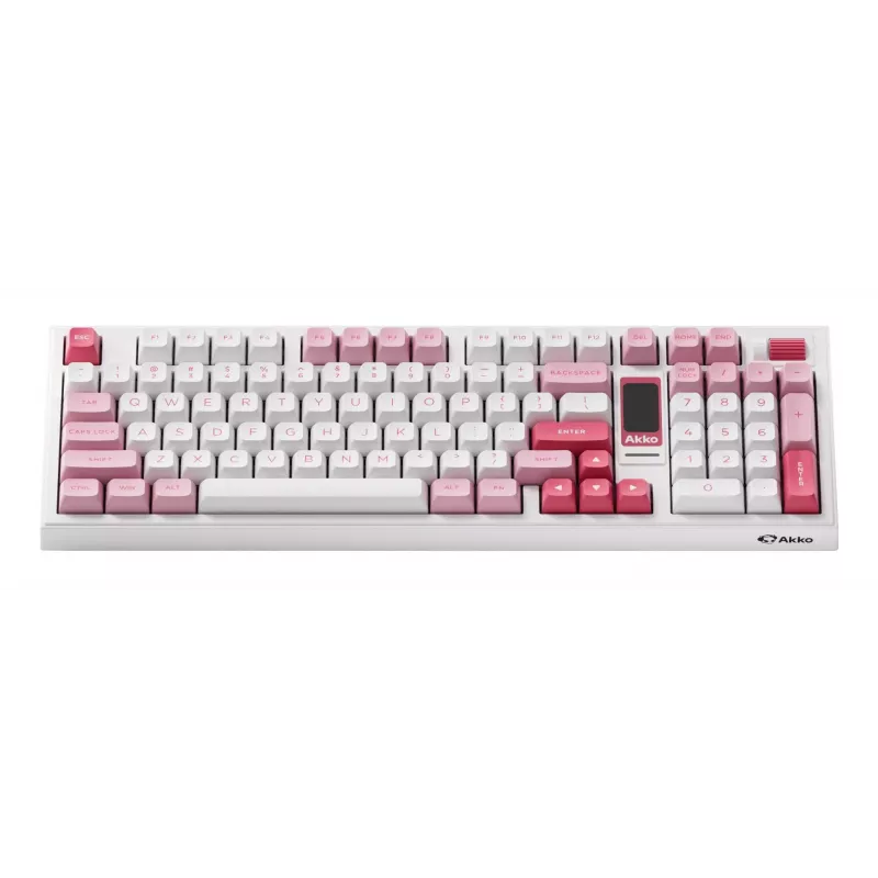 AKKO 5098B Prunus Lannesiana mechaninė klaviatūra, 98 klavišų, trijų režimų, karšto keitimo, RGB, PBT ASA klavišų dangteliai