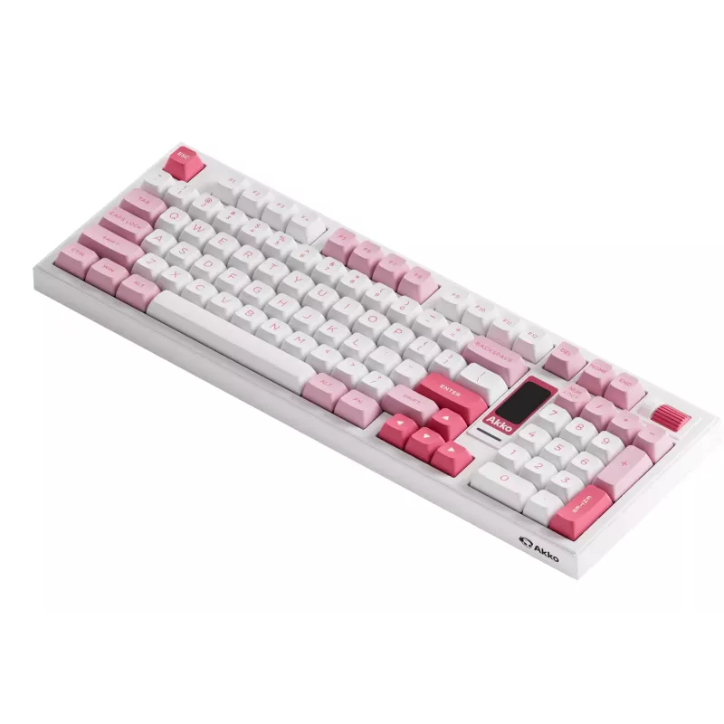 AKKO 5098B Prunus Lannesiana mechaninė klaviatūra, 98 klavišų, trijų režimų, karšto keitimo, RGB, PBT ASA klavišų dangteliai