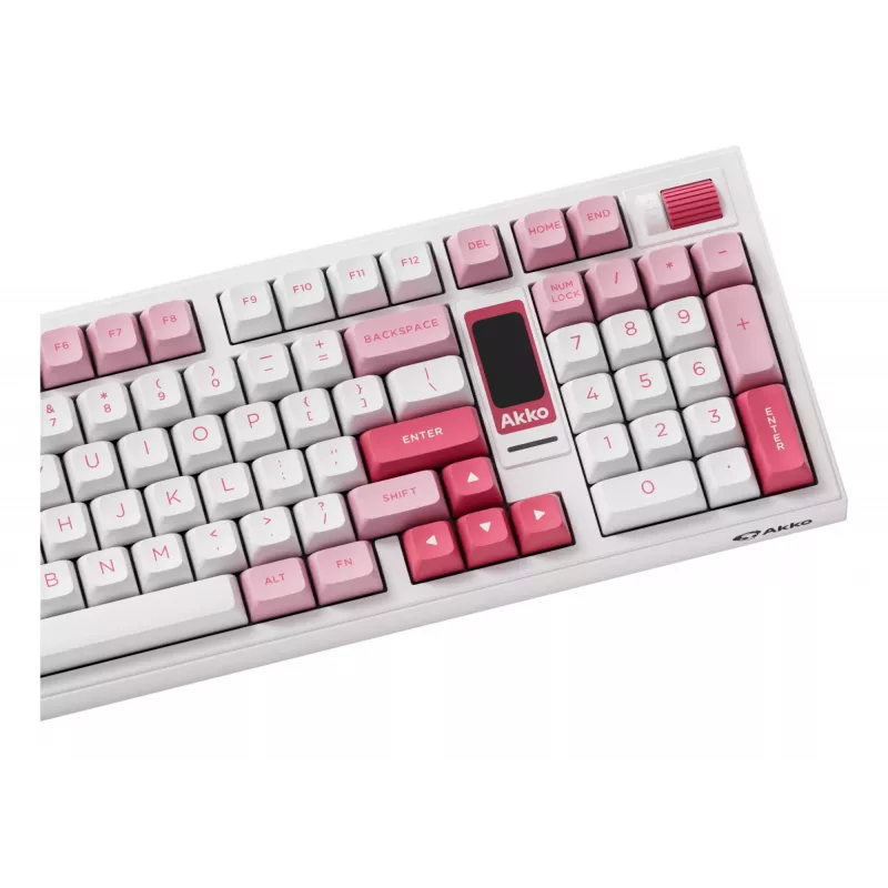 AKKO 5098B Prunus Lannesiana mechaninė klaviatūra, 98 klavišų, trijų režimų, karšto keitimo, RGB, PBT ASA klavišų dangteliai