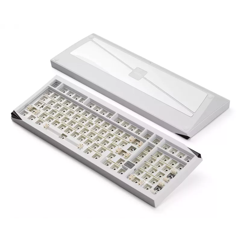 AKKO DIY Barebone Keyboard 65% Tri-Mode RGB Hot-Swappable White