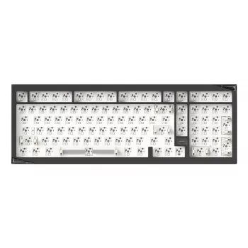 AKKO DIY Barebone Keyboard 75% Tri-Mode Hot-Swappable Gasket Mount Black