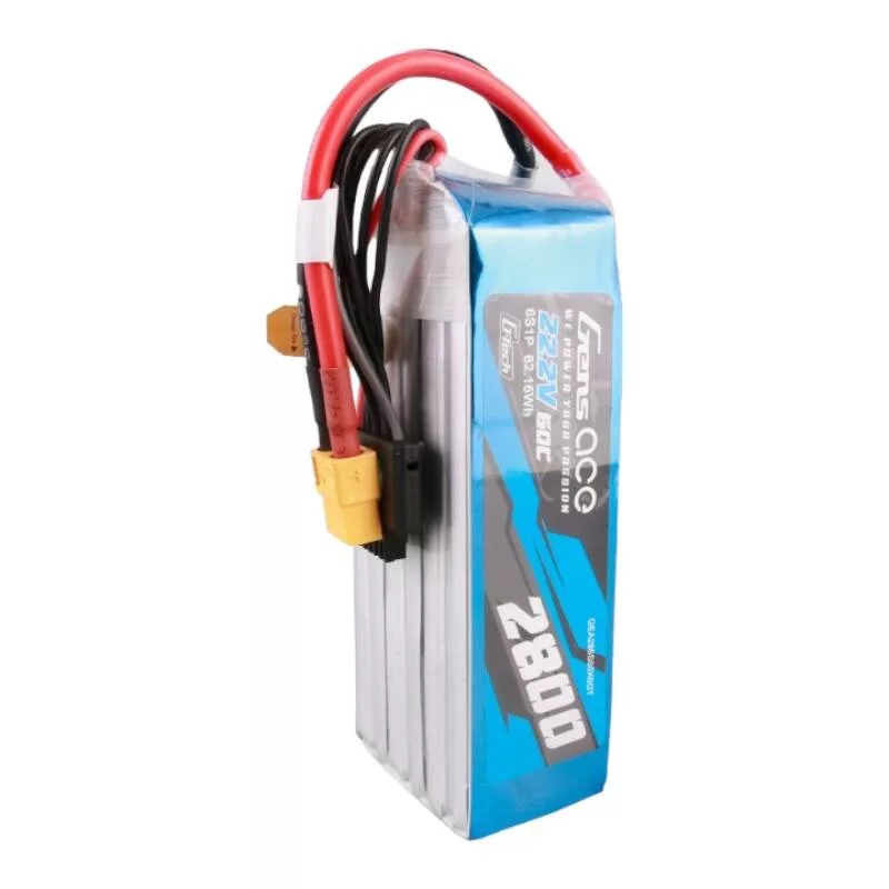 Gens ace G-Tech 2800mAh 22.2V 60C 6S1P LiPo akumuliatorius su XT60 kištuku