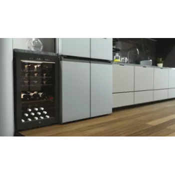 Haier HWS49GAE Wine Bank 50 Serie 3 kompresorinis vyno šaldytuvas, laisvai pastatomas, juodas, 49 buteliai