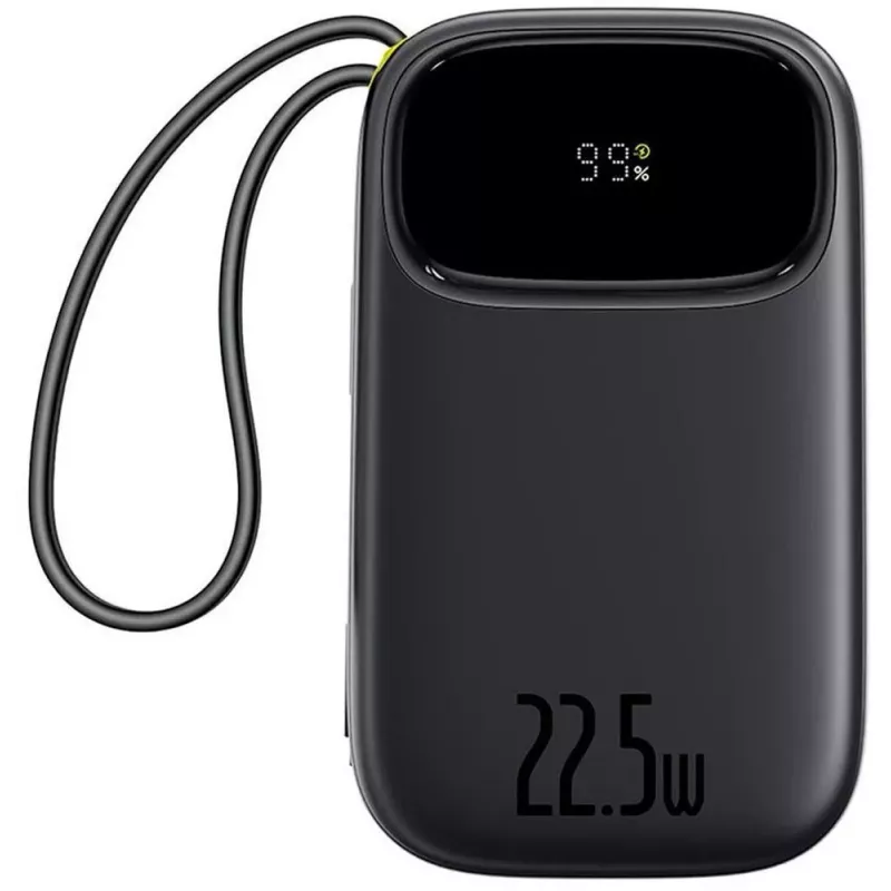 Baseus EnerFill FC31 20000 mAh 22.5W USB-C + Lightning Power Bank Black