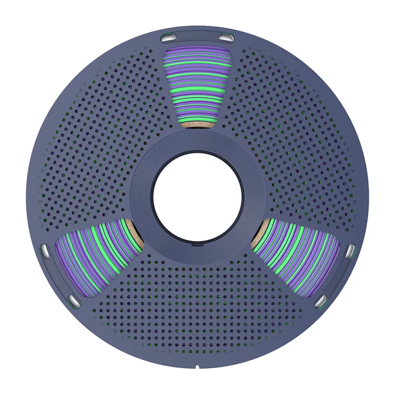 SUNLU PLA+ Silk Dual Color Filament 1.75 mm Green & Purple 1 kg
