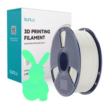 SUNLU PLA Glow-in-the-Dark Filament 1.75mm 1kg Green Glow