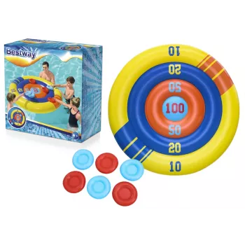 Bestway Inflatable Pool Game Arcade Shield with Frisbee 140 cm