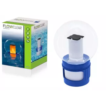 Bestway Flowclear 58699 Baseino chemijos dozatorius - plūduriuojantis chloro ir bromo tablečių dozatorius antžeminiams baseinams, SPA, kubilams