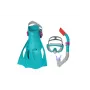 Bestway Diving Set Mask, Snorkel, Fins Blue 25020
