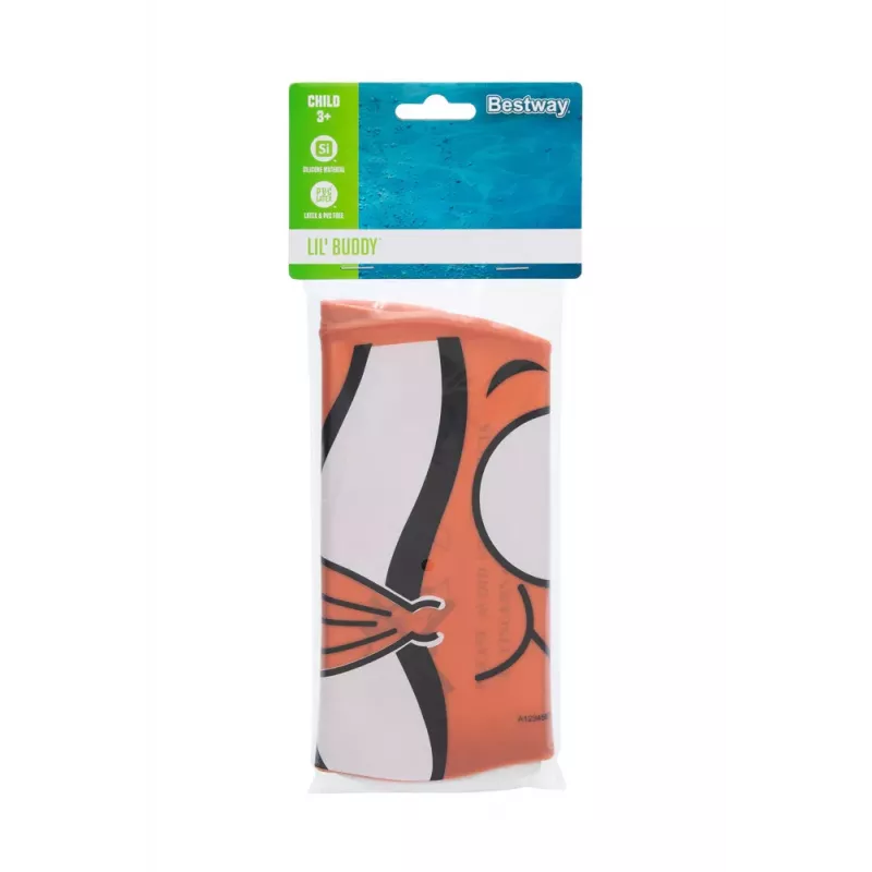 Bestway Hydro-Swim Silikoninis Plaukimo Kepurė Oranžinė Žuvis Vaikams