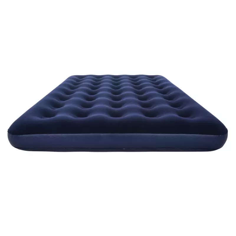 Bestway pripučiamas čiužinys 191 x 137 x 22 cm dvigubas su flokuotu paviršiumi ir ritės sijomis mėlynai/pilkas 67002