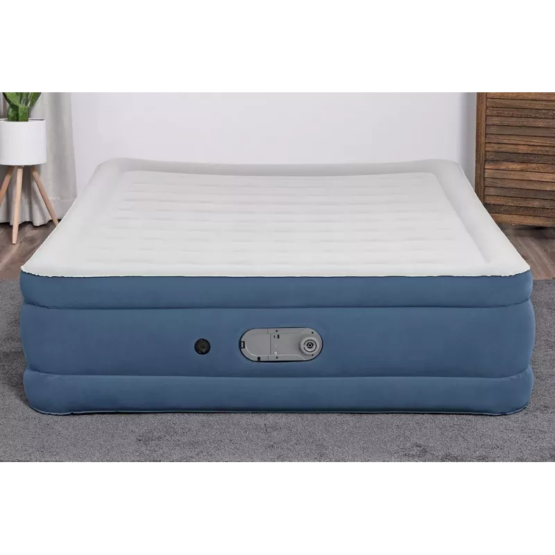 Bestway 67624 Pripučiamas čiužinys 203 x 152 x 46 cm Queen dydžio su įmontuotu AC siurbliu