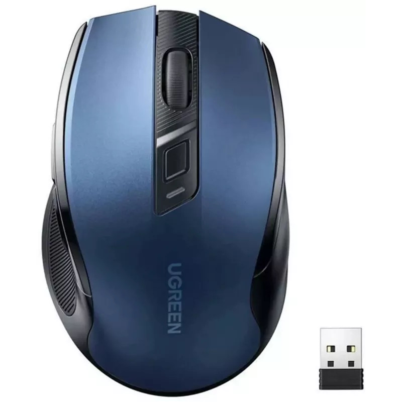 Ugreen MU006 belaidė optinė pelė 2.4GHz / Bluetooth 5.0 4000 DPI - mėlyna