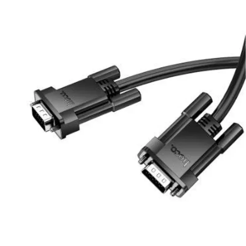 Hoco US11 VGA Male į VGA Male HD duomenų kabelis (2m) Juoda
