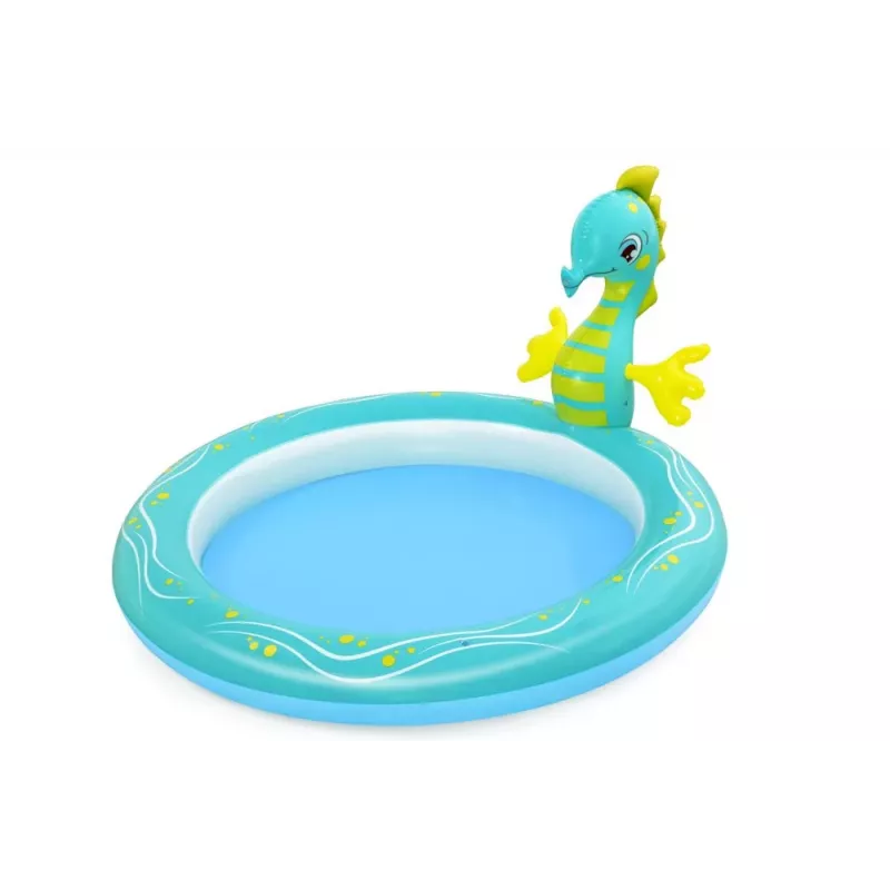Bestway 53114 Inflatable Aquarium Water Play Center with Slide, 239 x 206 x 86 cm