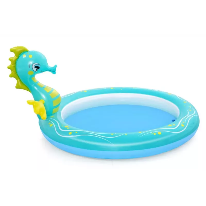 Bestway 53114 Inflatable Aquarium Water Play Center with Slide, 239 x 206 x 86 cm