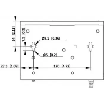 Hikvision DS-XS06-P(O-STD) 6 prievadų nevaldomas PoE+ jungiklis (4 PoE prievadai, 2 Gigabit kylantys ryšiai, 60W biudžetas, DIN bėgelis)