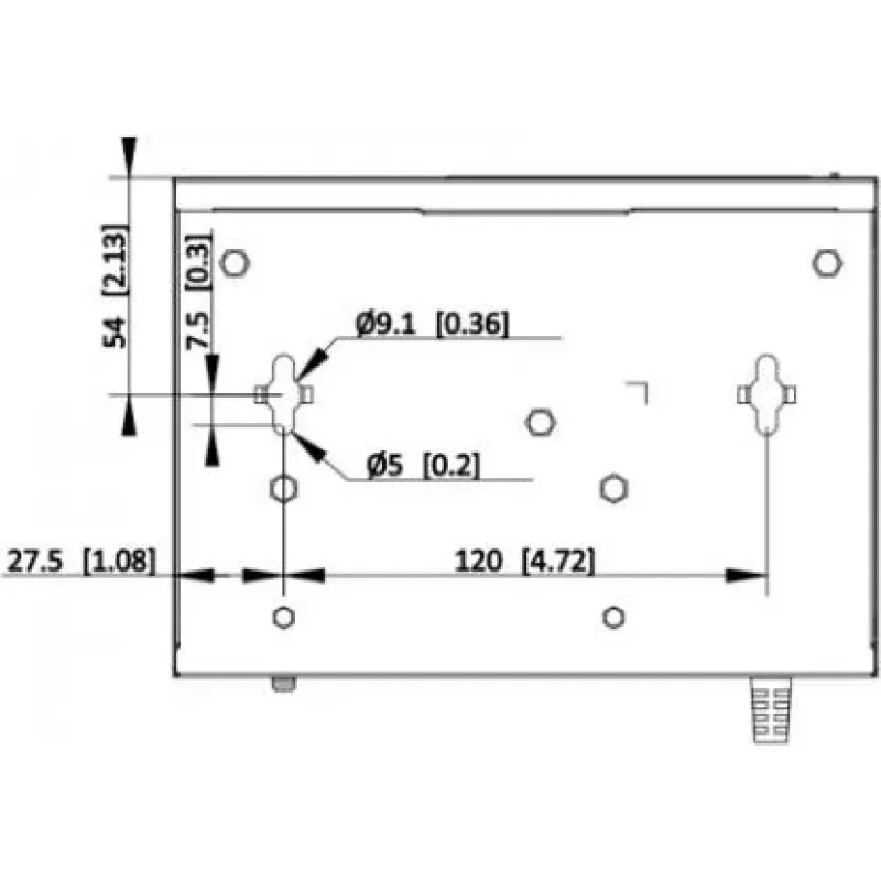 Hikvision DS-XS06-P(O-STD) 6 prievadų nevaldomas PoE+ jungiklis (4 PoE prievadai, 2 Gigabit kylantys ryšiai, 60W biudžetas, DIN bėgelis)