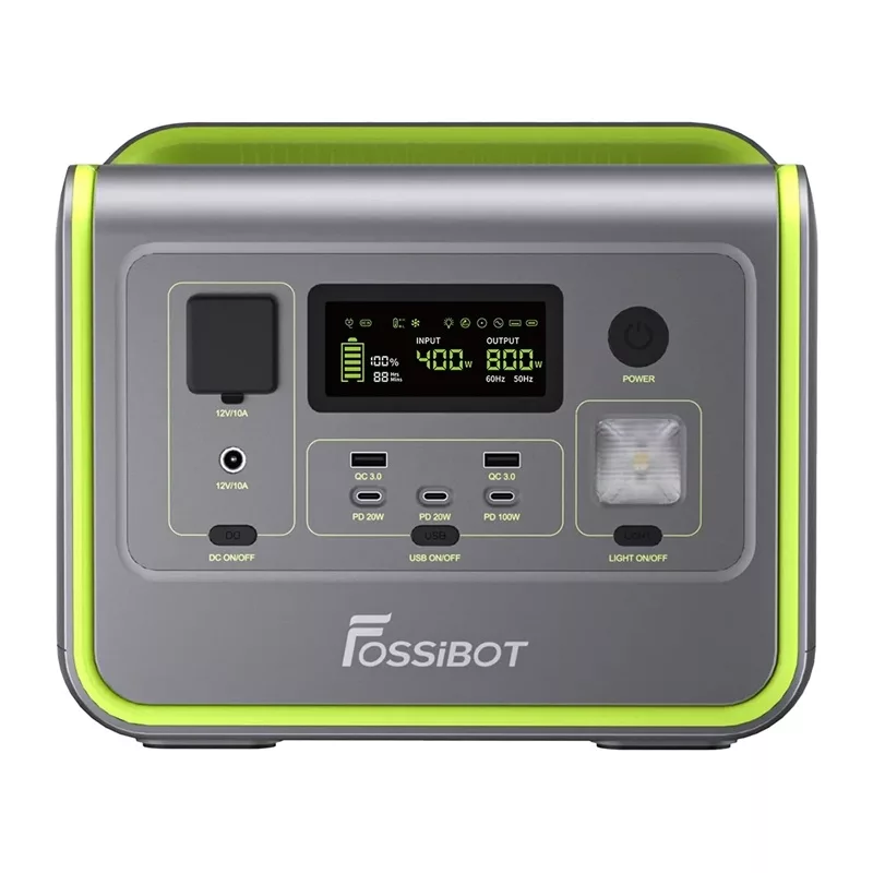 FOSSIBOT F800 800W nešiojama elektrinė (žalia)