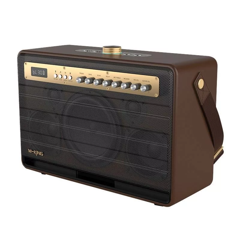 W-KING K6L 120W nešiojamas Bluetooth garsiakalbis, ruda