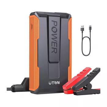 UTRAI T1 Automobilinis starteris 1600A Peak 16000mAh 12V šuolinis starteris su QC3.0 USB ir LED žibintuvėliu