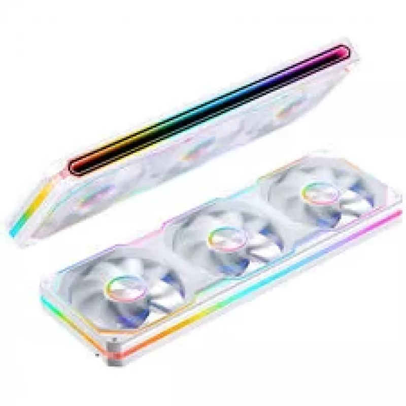 Jonsbo XA-360 Reverse Blade PWM ARGB 360mm White PC Case Fan 3-Pack