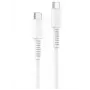 Yesido 60W USB-C į USB-C PVC duomenų kabelis CA154 baltas