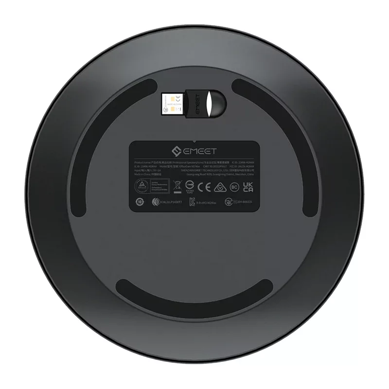 EMEET OfficeCore M2 Max konferencinis garsiakalbis - 8 mikrofonų masyvas, 360° fiksavimas, USB-C / Bluetooth 5.0, 24 h baterija, Daisy Chain