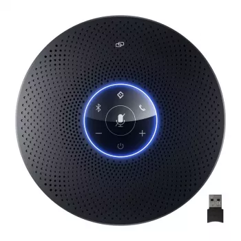 EMEET OfficeCore M2 Max konferencinis garsiakalbis - 8 mikrofonų masyvas, 360° fiksavimas, USB-C / Bluetooth 5.0, 24 h baterija, Daisy Chain
