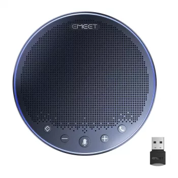 EMEET OfficeCore M3 konferencinis garsiakalbis – 8 mikrofonų masyvas, AI triukšmo slopinimas, Bluetooth 5.1, USB-C, 18 h baterija
